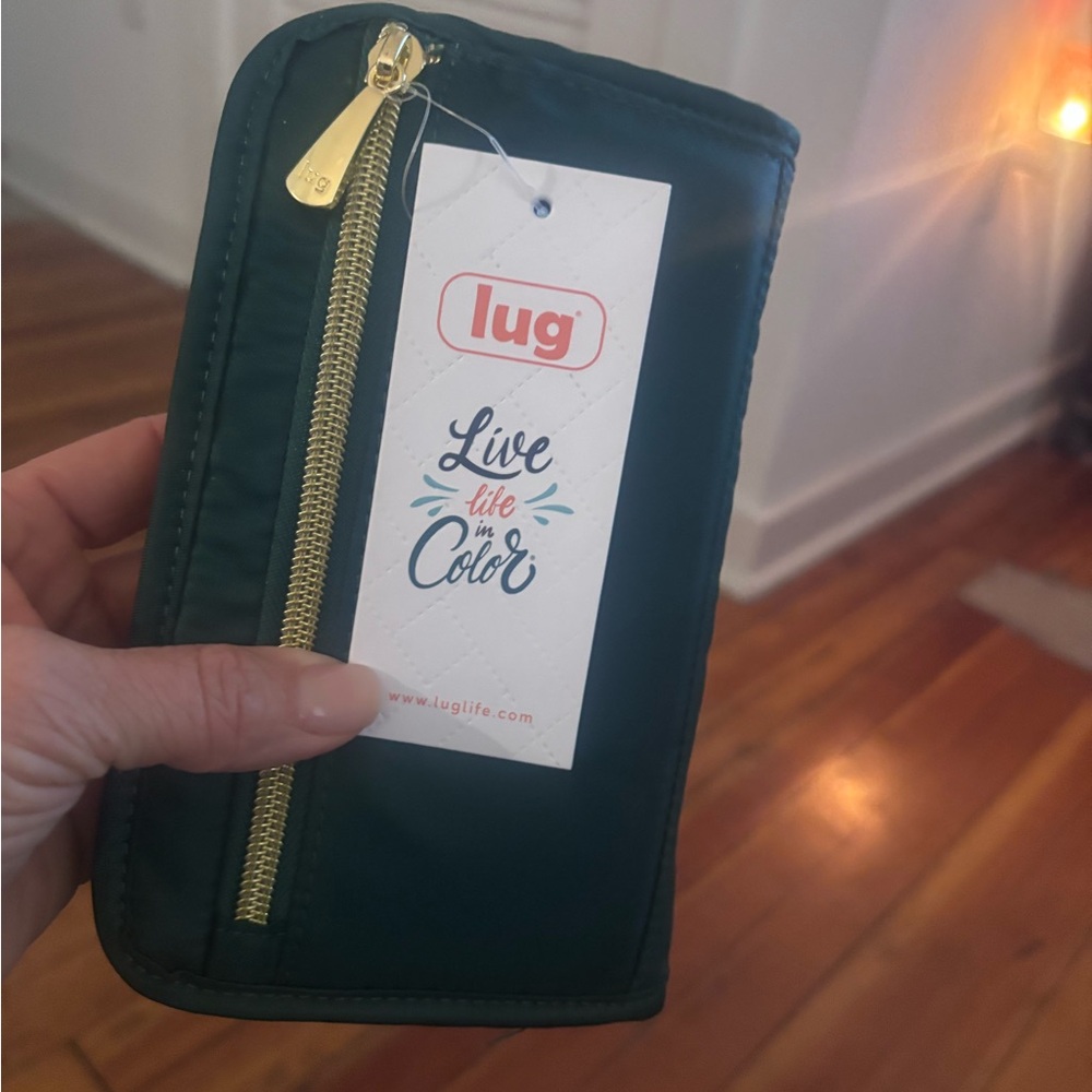 Green Phone Wallet Case - Picture 2 of 3